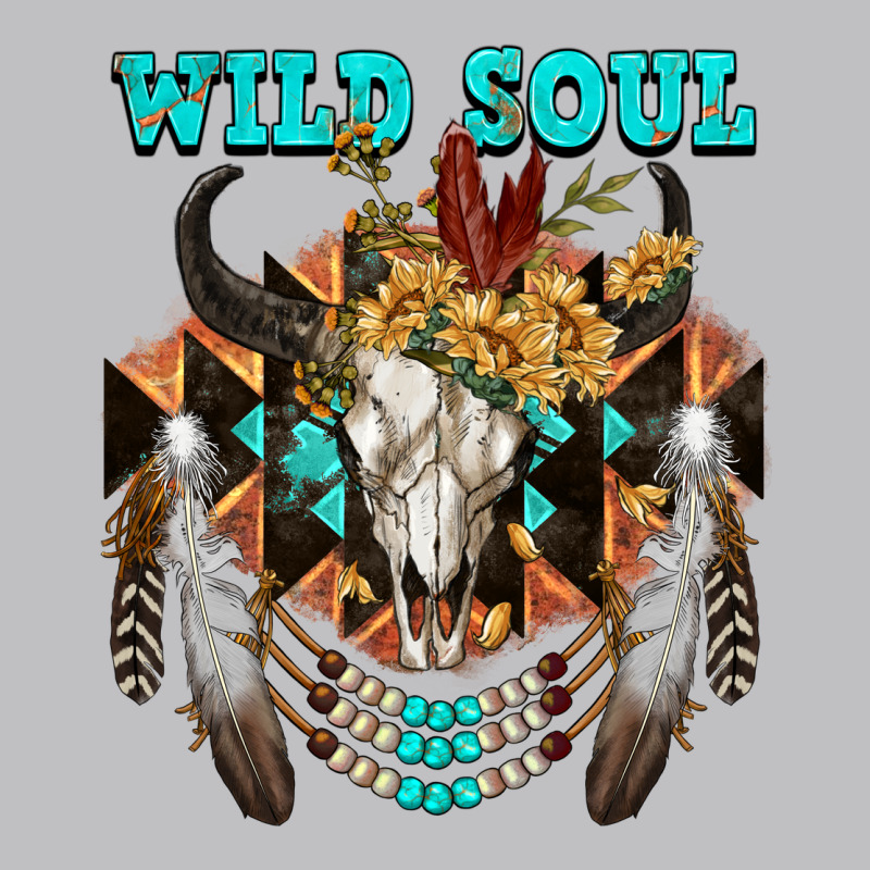 Wild Soul Bull Skull Long Sleeve Tee by FaDigitalArtStudio | Teevron