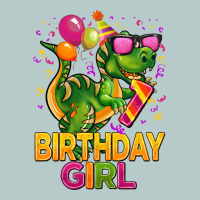 1st Birthday Girl T Rex Pink Heavy Core Tee | Teevron