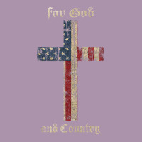 For God And Country Cross American Flag Faith Us Patriotic Tank Top Heavyweight Hoodie | Teevron