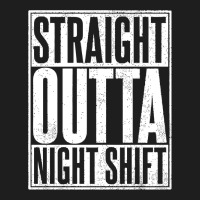 Straight Outta Night Shift Heavyweight Hoodie | Teevron