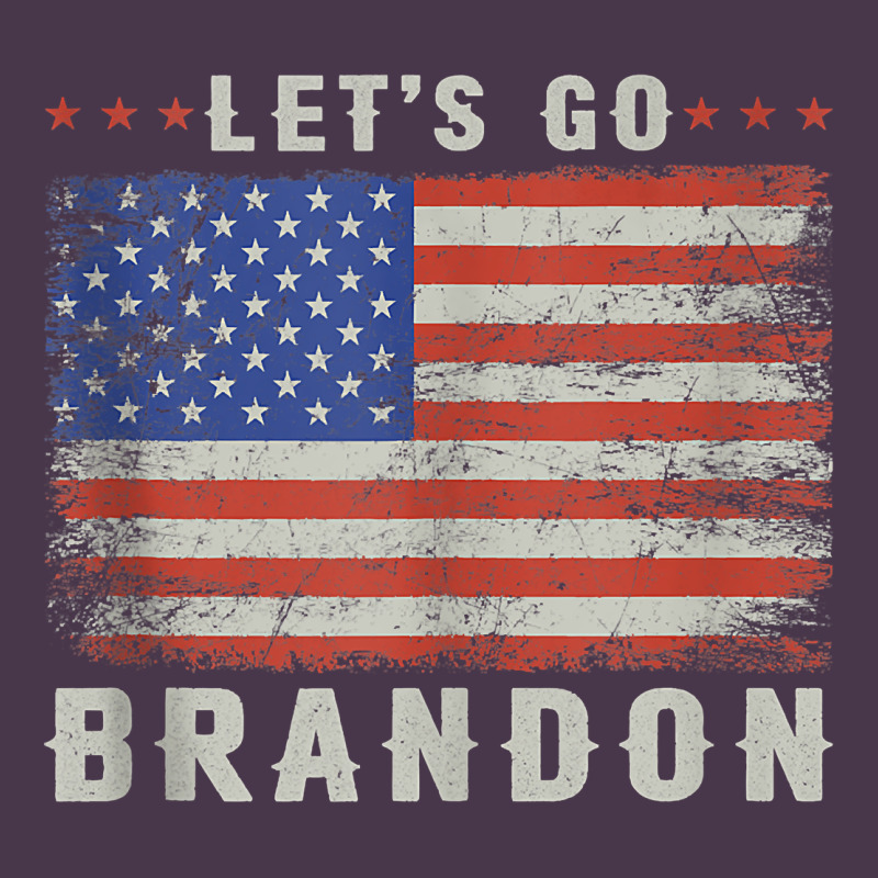 Let’s Go Brandon Funny Vintage American Flag Tank Top Heavyweight Hoodie by linhVisuals | Teevron