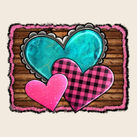 Valentine's Day Hearts Turquoise Heart Zipper Hoodie | Teevron