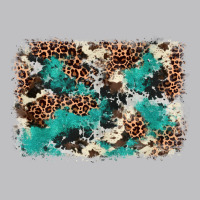 Cowhide Turquoise Glitter Long Sleeve Tee | Teevron