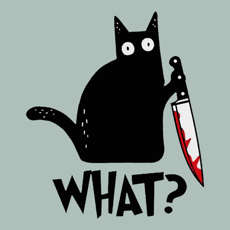 Halloween Cat With Knife What Heavyweight Hoodie by linhVisuals | Teevron