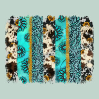 Gemstone Sunflower Cowhide Brushstroke Zipper Hoodie | Teevron