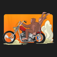 Bigfoot T  Shirt Bigfoot Riding Motorcycle For Biker Sasquatch Chick T Heavyweight Hoodie | Teevron