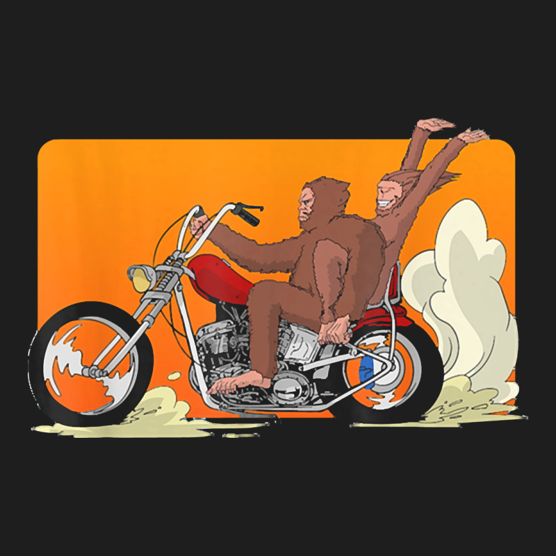 Bigfoot T  Shirt Bigfoot Riding Motorcycle For Biker Sasquatch Chick T Heavyweight Hoodie by linhVisuals | Teevron