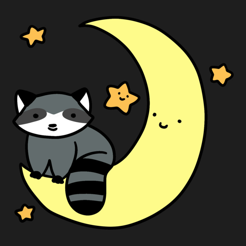 Crescent Moon Raccoon Heavyweight Hoodie by linhVisuals | Teevron