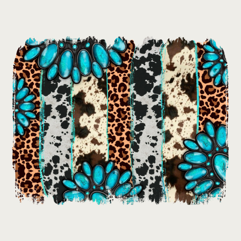 Gemstone Leopard Cowhide Brushstroke Zipper Hoodie by AdoDesignShop | Teevron