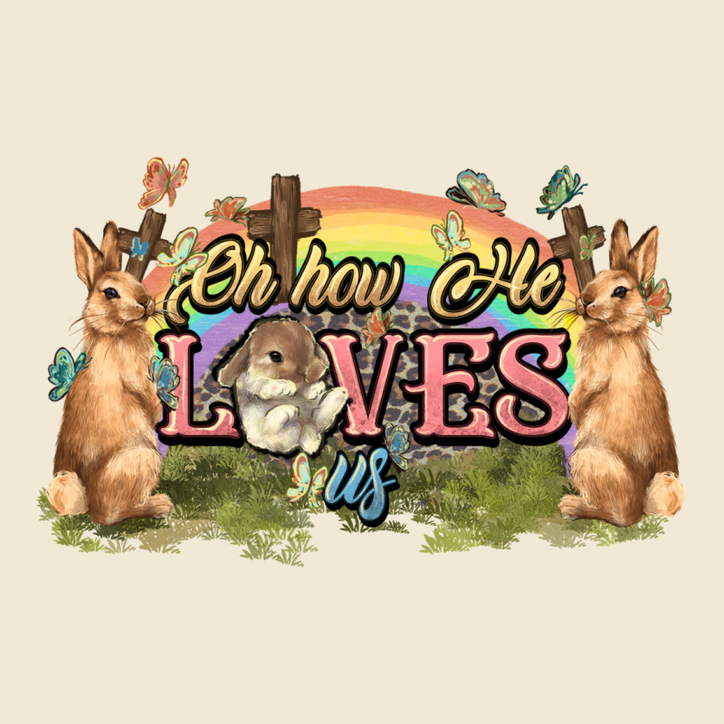 Oh How He Loves Us Cross Easter Day Premium Tee by HowdyJamesFarm | Teevron