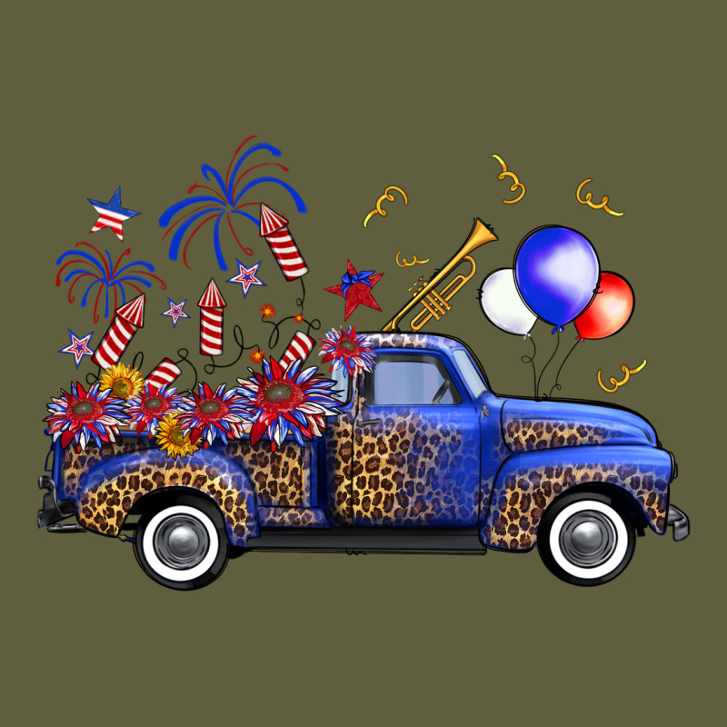 Western Truck Fourth Of July Vintage Tee by FaDigitalArtStudio | Teevron