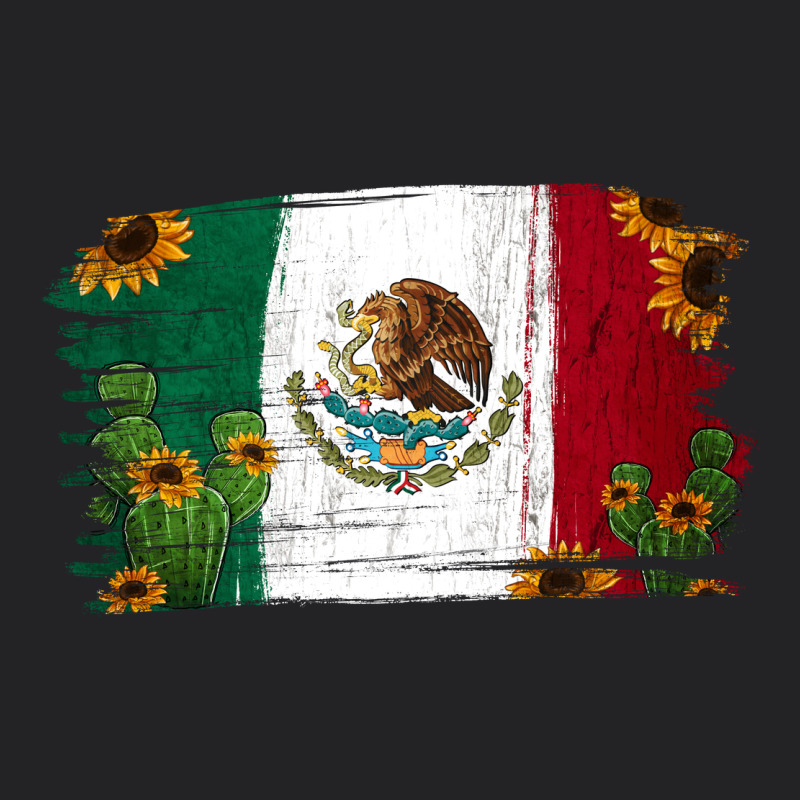 Mexican Flag Cactus Sunflower Vintage Tee by Jasminsmagicworld | Teevron