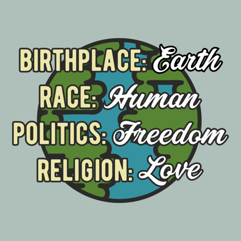 Birthplace Earth Race Human Politics Freedom Religion Love Equality Al Heavyweight Hoodie by linhVisuals | Teevron