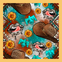 Western Cowboy Hat Seamless Pattern Vintage Hoodie | Teevron