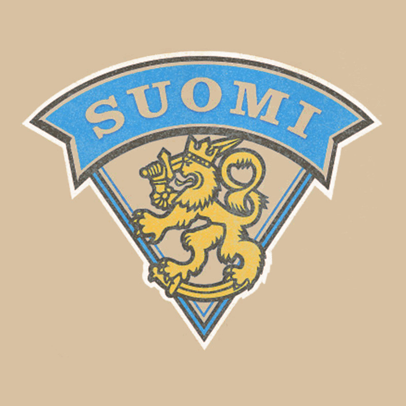 Faded Style Suomi Finland Lion Design Heavyweight Hoodie by linhVisuals | Teevron