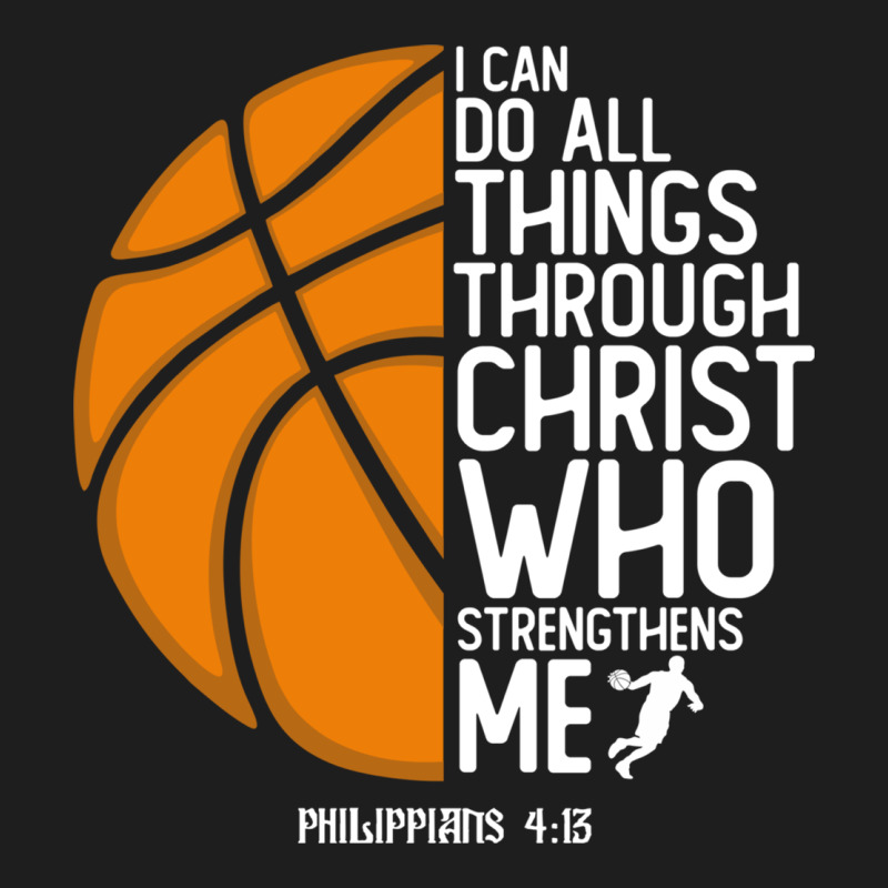 Christian Basketball I Can Do All Things Through Christ Philippians 41 Heavyweight Hoodie by linhVisuals | Teevron