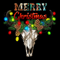 Merry Christmas Bull Skull Premium Tee | Teevron
