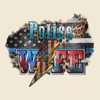 Police Wife Lightning Bolt 4th Of July Premium Tee | Teevron