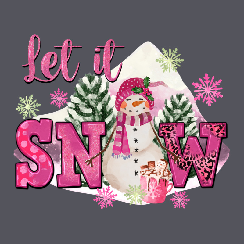 Let It Snow Pink Christmas Vintage Hoodie by FaDigitalArtStudio | Teevron