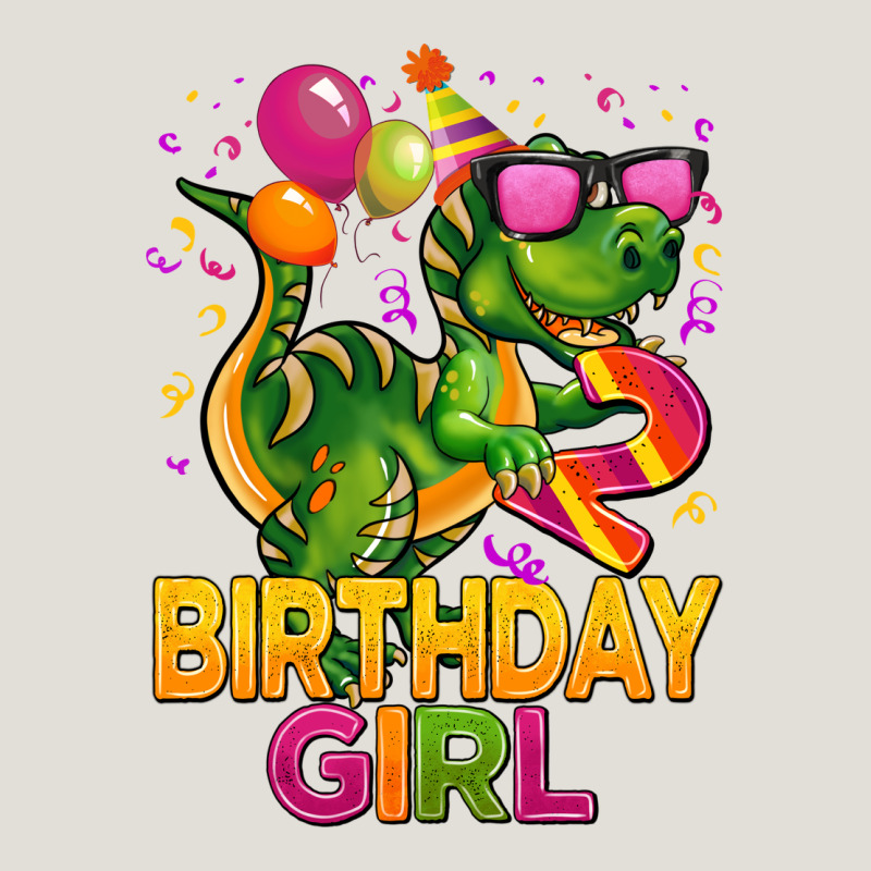 2rd Birthday Girl T Rex Pink Heavy Core Tee by CowGirlArtShop | Teevron
