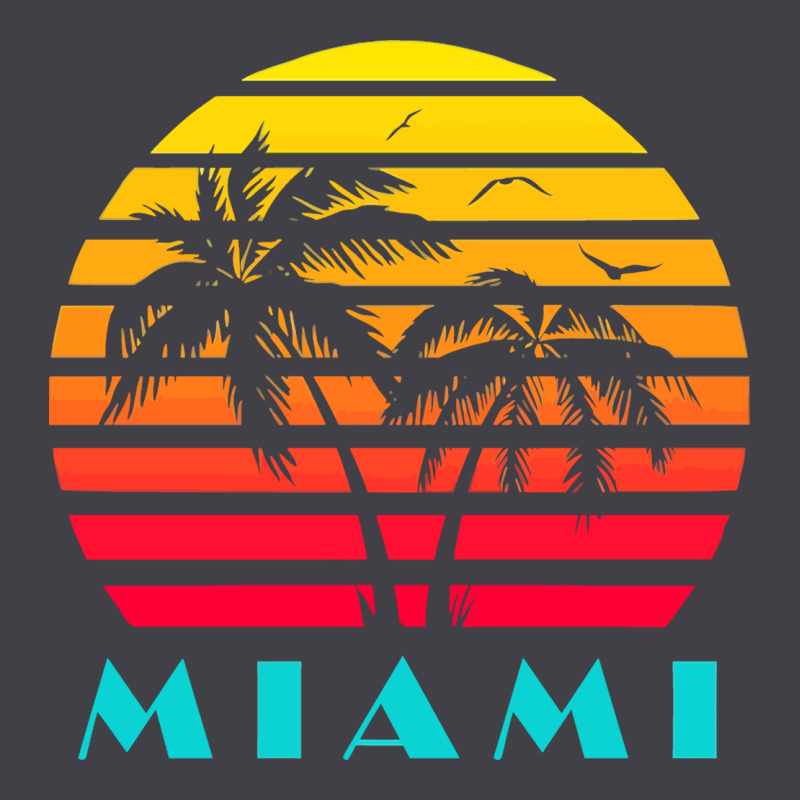 Miami 80s Sunset Heavyweight Hoodie by linhVisuals | Teevron