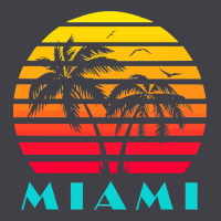 Miami 80s Sunset Heavyweight Hoodie | Teevron