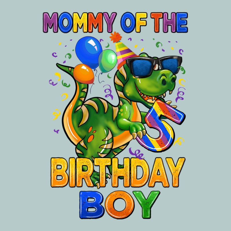 Mommy Of The 5 Th Birthday Boy T Rex Heavy Core Tee by CowGirlArtShop | Teevron