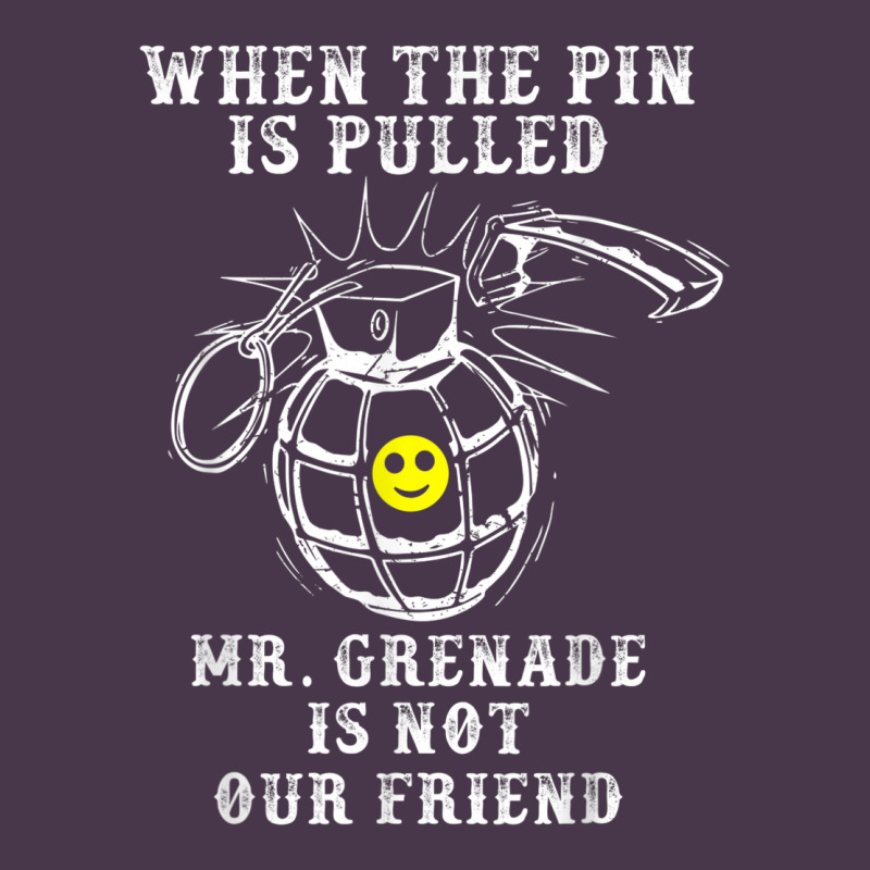 Military Mr Grenade Is Not Our Friend Heavyweight Hoodie by linhVisuals | Teevron