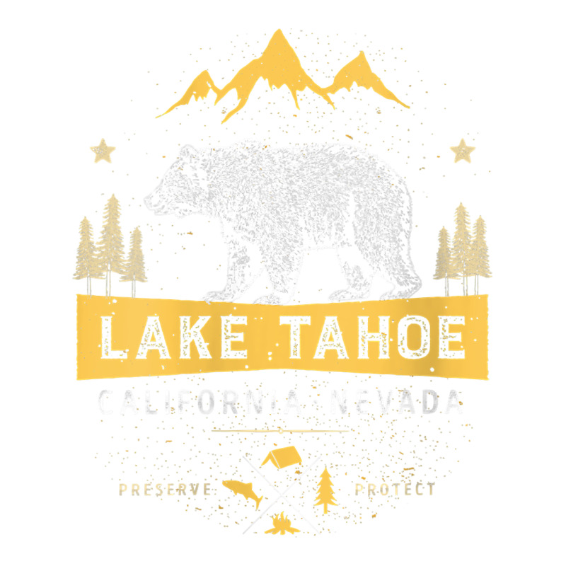 Womens Lake Tahoe National Park California Nevada Vintage Bear Men V N Heavyweight Hoodie by linhVisuals | Teevron