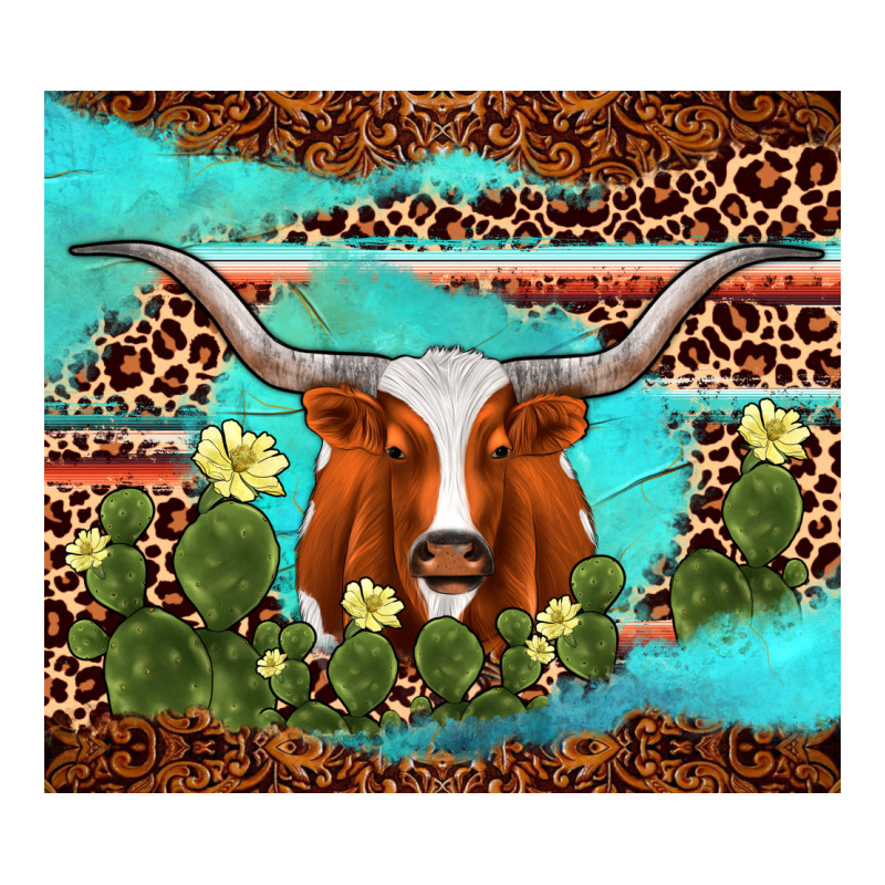 Longhorn Tumbler Zipper Hoodie by AdoDesignShop | Teevron