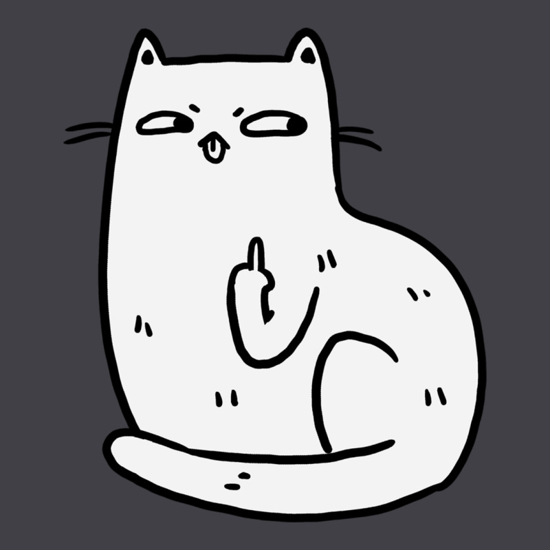 Cat Giving The Finger Heavyweight Hoodie by linhVisuals | Teevron