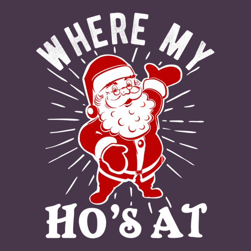 Where My Ho's At Funny Santa Christmas Pun Naughty Xmas Humor Gift Heavyweight Hoodie by linhVisuals | Teevron