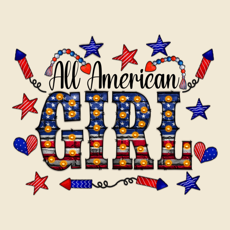 All American Girl Ladies Tee by CowCowDesign | Teevron