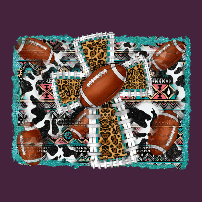 Football Cross Aztec Leopard Background Premium Tee by RanaPortraitStore | Teevron