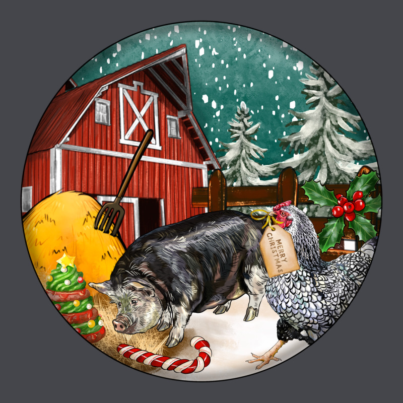 Christmas On The Farm Long Sleeve Tee by FaDigitalArtStudio | Teevron