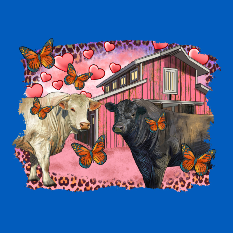 Valentine's Day Barn And Black Angus With Charolais Urban Hoodie by RanaPortraitStore | Teevron