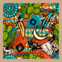 Western Cactus Aztec Seamless Pattern Vintage Hoodie | Teevron