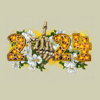 2024 Skeleton Middle Finger New Year Heavy Core Tee | Teevron