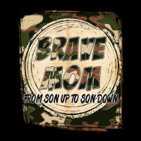 Brave Mom From Son Up To Son Down Mother's Day Urban Heavy Tee | Teevron