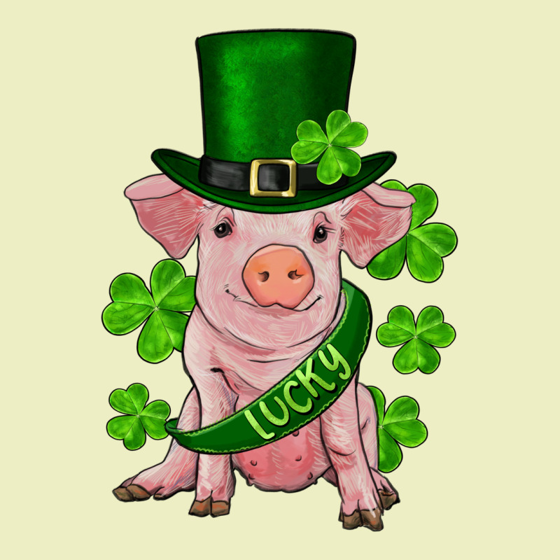 St. Patrick's Day Lucky Baby Pig Urban Hoodie by RanaPortraitStore | Teevron