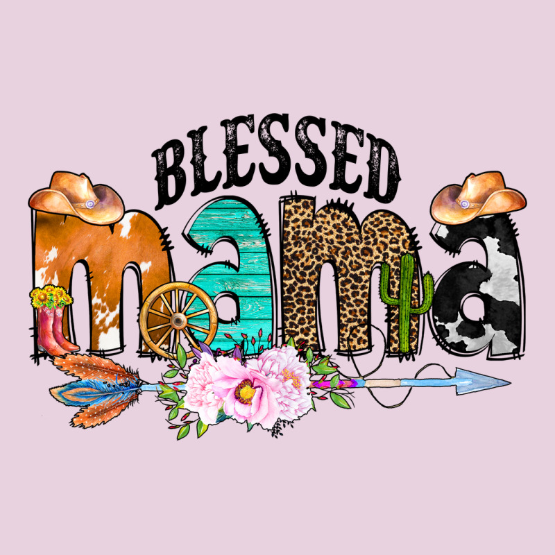 Blessed Mama Ladies Tee by CowCowDesign | Teevron