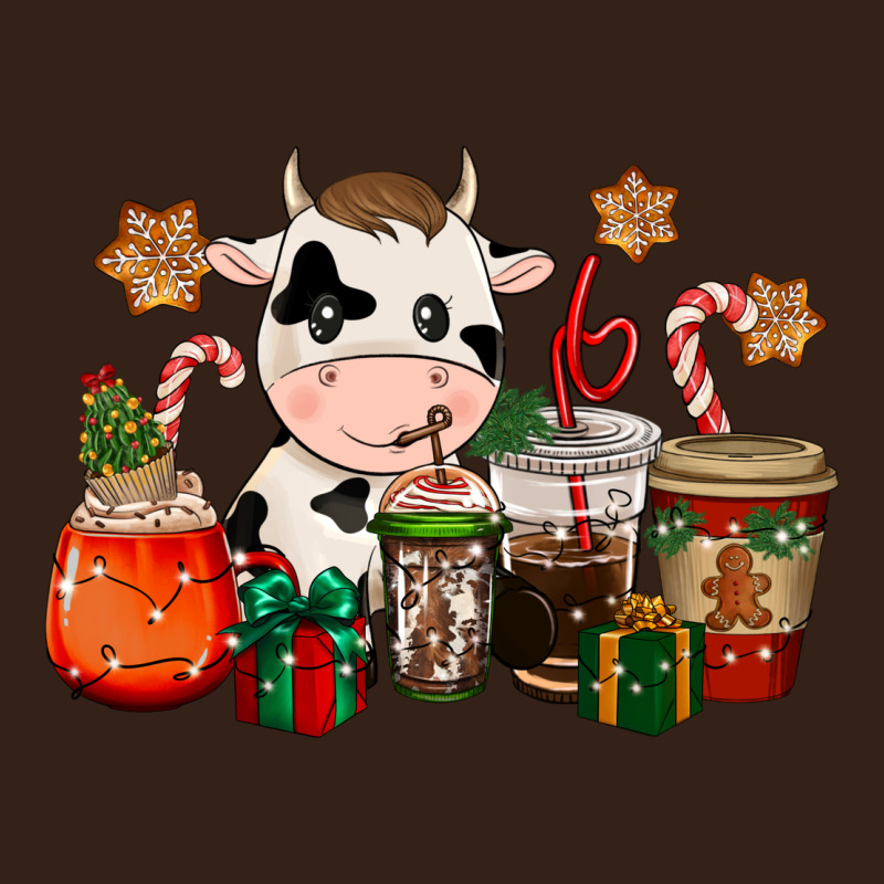Cow Coffee Cups Christmas Heavy Core Tee by CowGirlArtShop | Teevron
