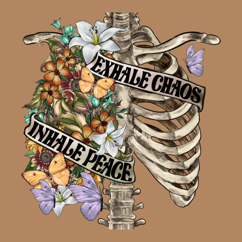 Inhale Peace Exhale Chaos Chest Long Sleeve Tee by FaDigitalArtStudio | Teevron