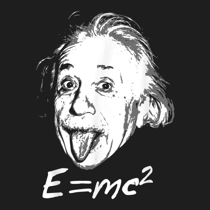 Nerdy Einstein Sticking Tongue Out Emc2 Physics Teacher T Shirt Heavyweight Hoodie by linhVisuals | Teevron