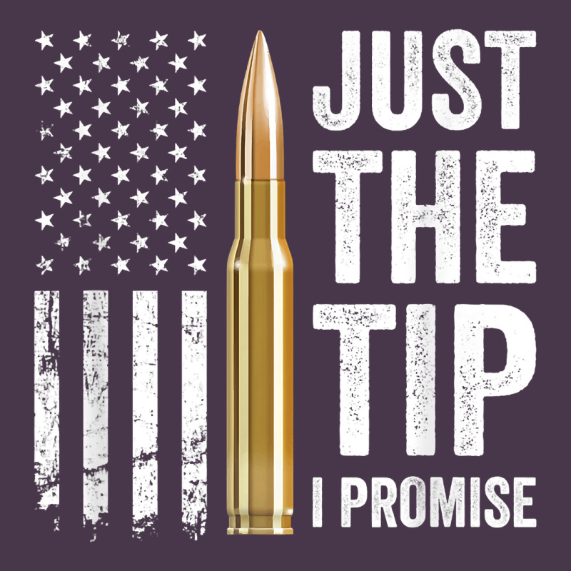 Just The Tip I Promise   Funny Gun Owner Pro Guns Usa Flag T Shirt Heavyweight Hoodie by linhVisuals | Teevron