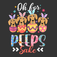 oh for peeps sake funny easter dachshund bunny ear egg t shirt | Teevron