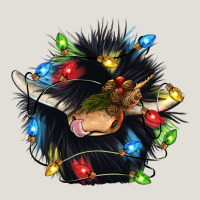 Christmas Black Angus Gnome Heavy Core Tee | Teevron