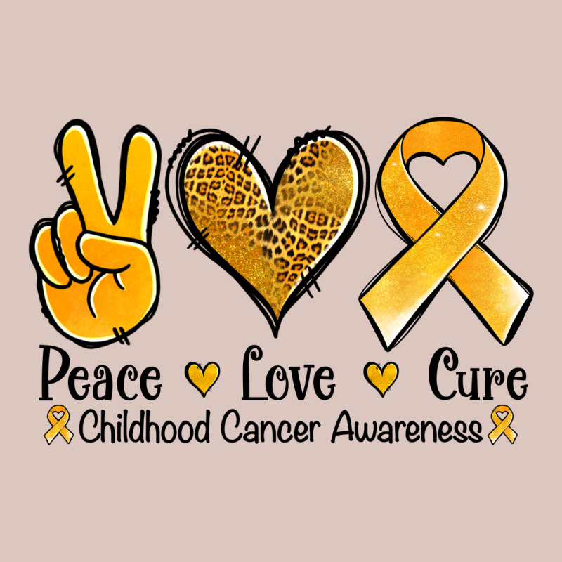 Peace Love Cure Childhood Cancer Premium Hoodie by Jasminsmagicworld | Teevron