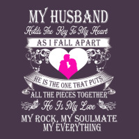 My Husband Holds The Key To My Heart Heavyweight Hoodie | Teevron