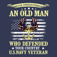 Never Underestimate An Old Man Us Navy Veteran Heavyweight Hoodie | Teevron